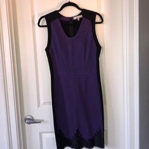Robert Rodriguez Sleeveless Dress with lace trim
